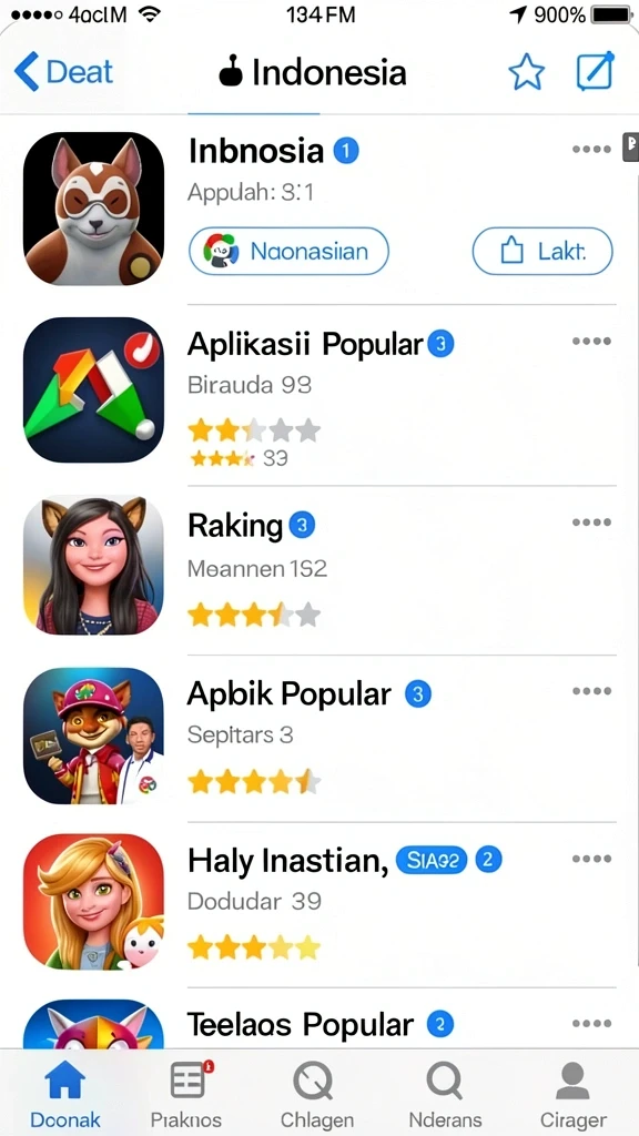 bosjoko - Tampilan utama game dengan karakter penuh semangat.